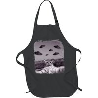 Alien UFO Cat Meme Apron
