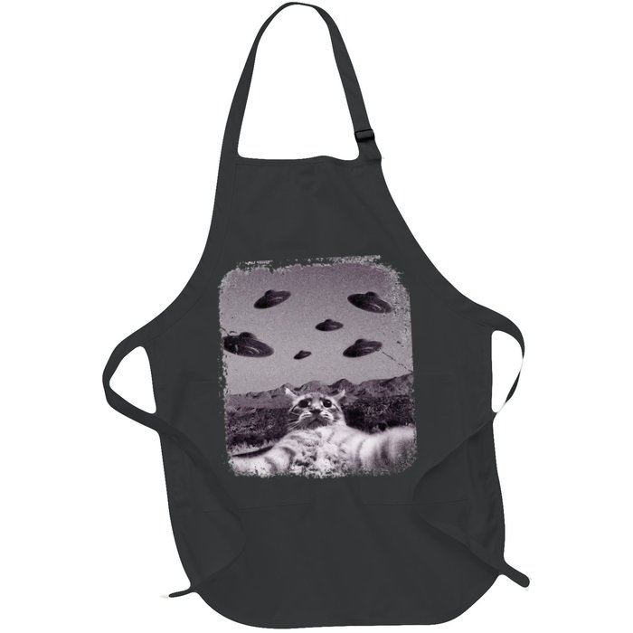 Alien UFO Cat Meme Apron