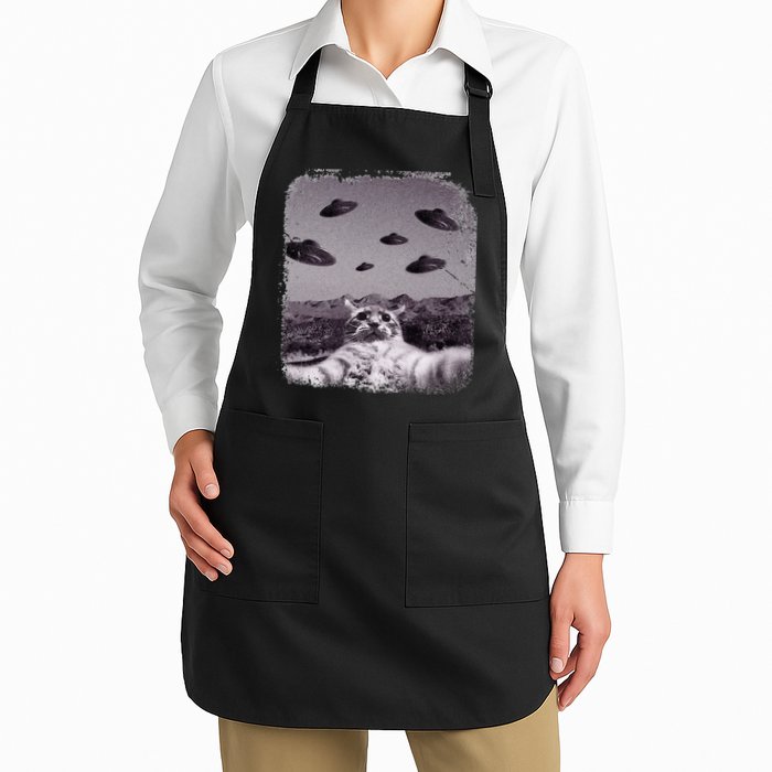 Alien UFO Cat Meme Apron