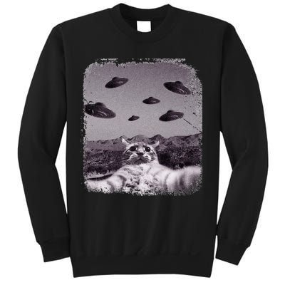 Alien UFO Cat Meme Sweatshirt