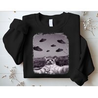 Alien UFO Cat Meme Sweatshirt
