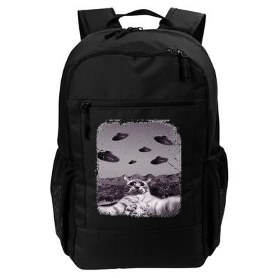 Alien UFO Cat Meme Backpack