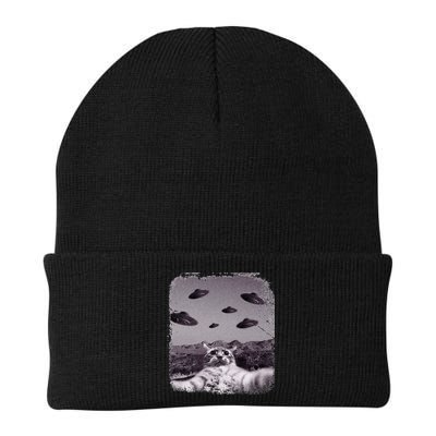 Alien UFO Cat Meme Beanie