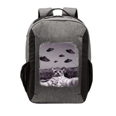 Alien UFO Cat Meme Vector Backpack