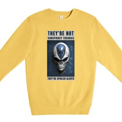 Alien Ufo Conspiracy Theory Disclosure Premium Crewneck Sweatshirt