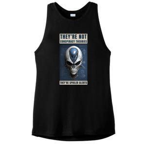 Alien Ufo Conspiracy Theory Disclosure Ladies PosiCharge Tri-Blend Wicking Tank