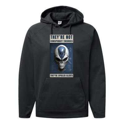 Alien Ufo Conspiracy Theory Disclosure Performance Fleece Hoodie