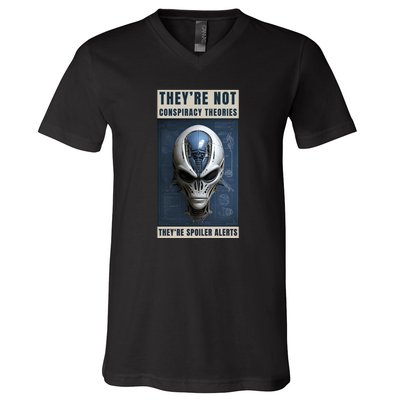 Alien Ufo Conspiracy Theory Disclosure V-Neck T-Shirt