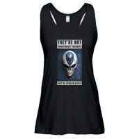 Alien Ufo Conspiracy Theory Disclosure Ladies Essential Flowy Tank