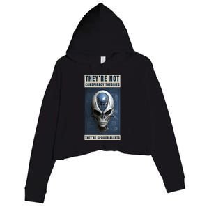 Alien Ufo Conspiracy Theory Disclosure Crop Fleece Hoodie