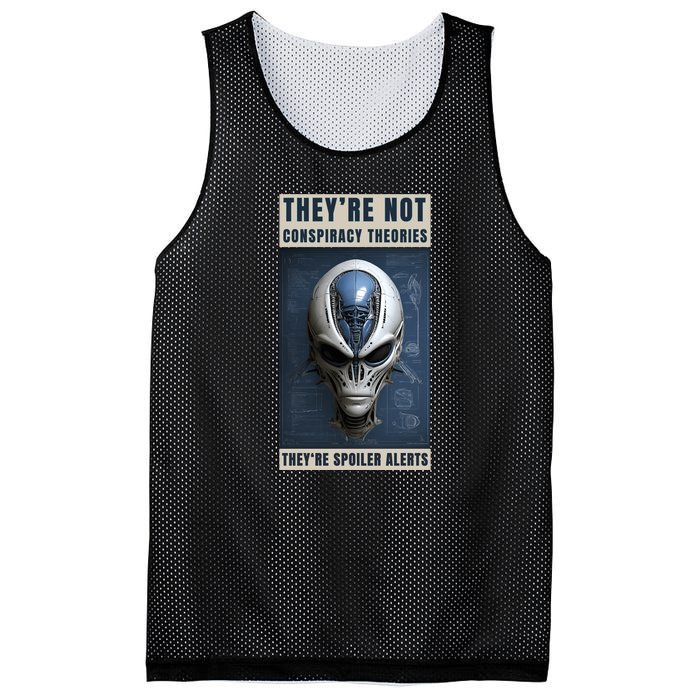 Alien Ufo Conspiracy Theory Disclosure Mesh Reversible Basketball Jersey Tank