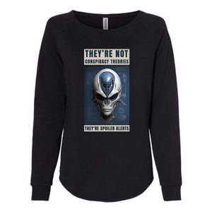 Alien Ufo Conspiracy Theory Disclosure Womens California Wash Sweatshirt