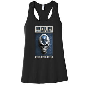 Alien Ufo Conspiracy Theory Disclosure Women's Racerback Tank