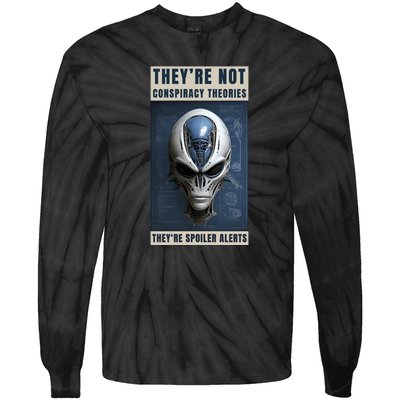 Alien Ufo Conspiracy Theory Disclosure Tie-Dye Long Sleeve Shirt