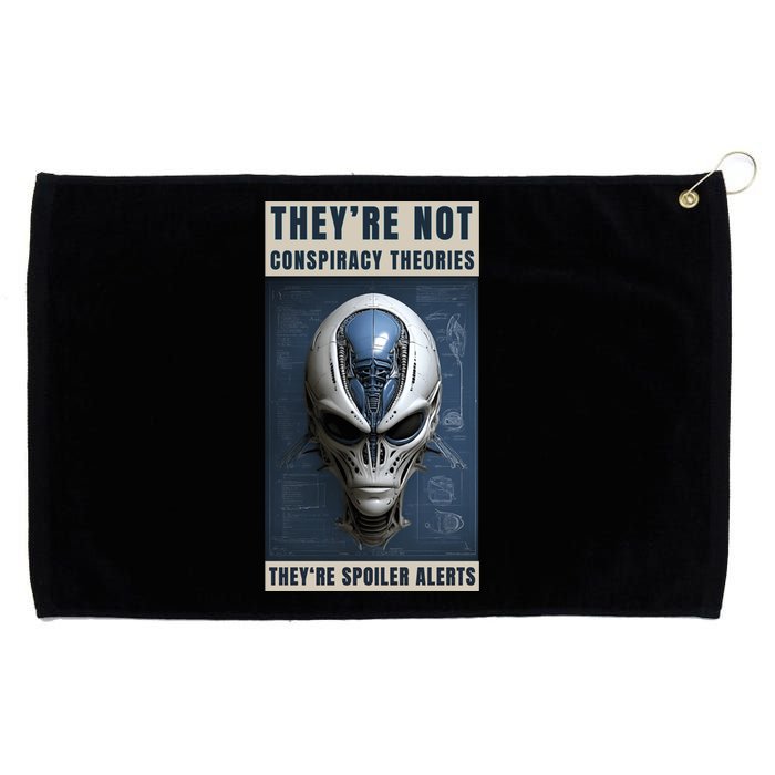 Alien Ufo Conspiracy Theory Disclosure Grommeted Golf Towel