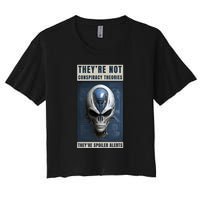 Alien Ufo Conspiracy Theory Disclosure Women's Crop Top Tee