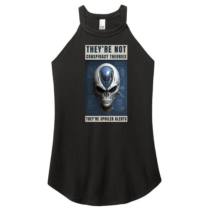 Alien Ufo Conspiracy Theory Disclosure Women's Perfect Tri Rocker Tank