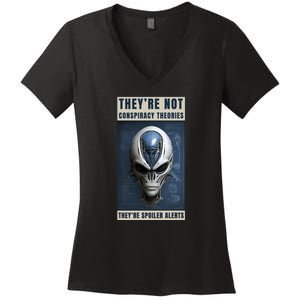 Alien Ufo Conspiracy Theory Disclosure Women's V-Neck T-Shirt