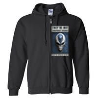 Alien Ufo Conspiracy Theory Disclosure Full Zip Hoodie