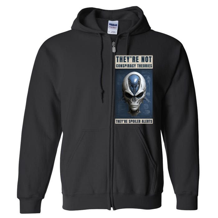 Alien Ufo Conspiracy Theory Disclosure Full Zip Hoodie