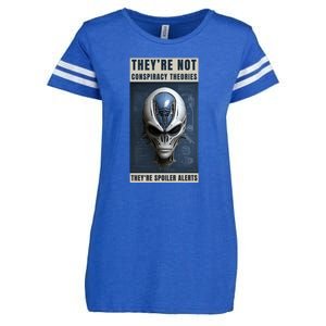 Alien Ufo Conspiracy Theory Disclosure Enza Ladies Jersey Football T-Shirt