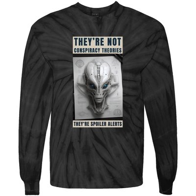 Alien Ufo Conspiracy Theory Disclosure Tie-Dye Long Sleeve Shirt