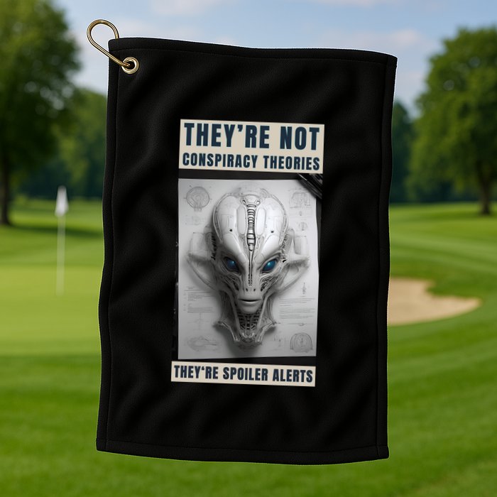 Alien Ufo Conspiracy Theory Disclosure Golf Towel