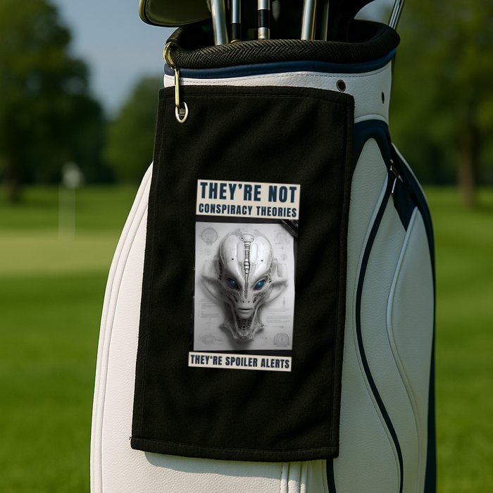Alien Ufo Conspiracy Theory Disclosure Golf Towel