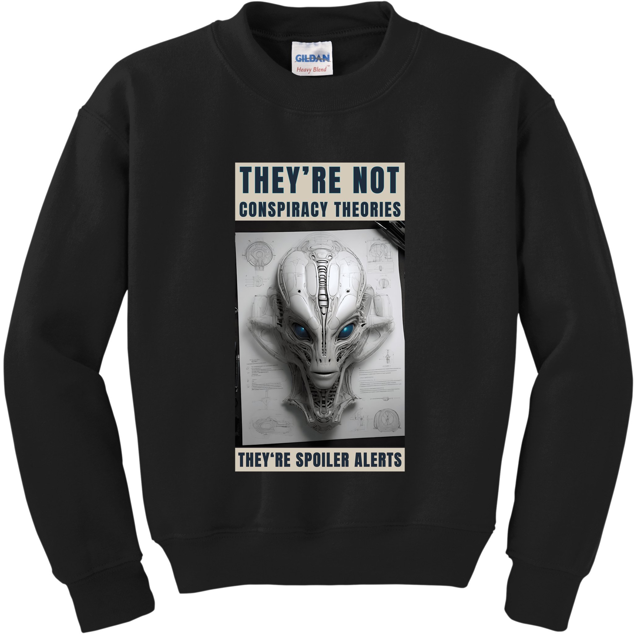 Alien Ufo Conspiracy Theory Disclosure Kids Sweatshirt
