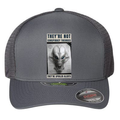 Alien Ufo Conspiracy Theory Disclosure Flexfit Unipanel Trucker Cap