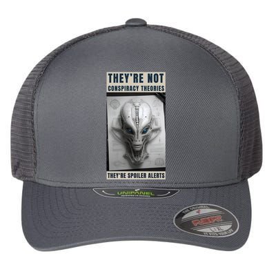 Alien Ufo Conspiracy Theory Disclosure Flexfit Unipanel Trucker Cap