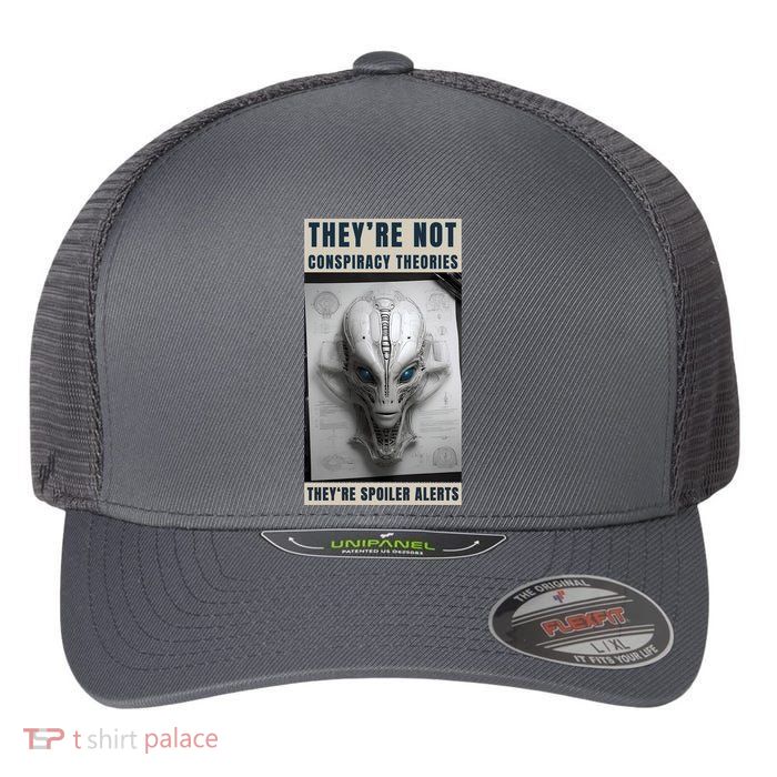 Alien Ufo Conspiracy Theory Disclosure Flexfit Unipanel Trucker Cap