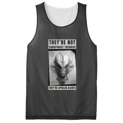 Alien Ufo Conspiracy Theory Disclosure Mesh Reversible Basketball Jersey Tank