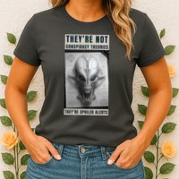 Alien Ufo Conspiracy Theory Disclosure Womens T-Shirt