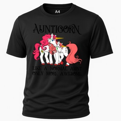 Aunt Unicorn Cute Aunticorn With Unicorn Aunts Niece Gift Performance Shirt