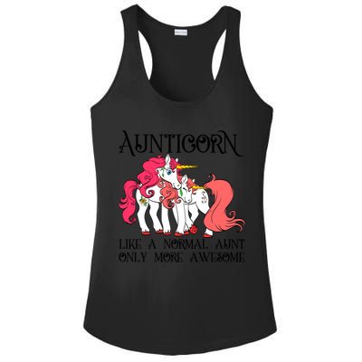 Aunt Unicorn Cute Aunticorn With Unicorn Aunts Niece Gift Ladies PosiCharge Competitor Racerback Tank