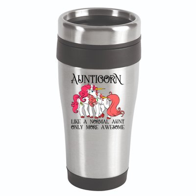 Aunt Unicorn Cute Aunticorn With Unicorn Aunts Niece Gift 16oz Travel Tumbler
