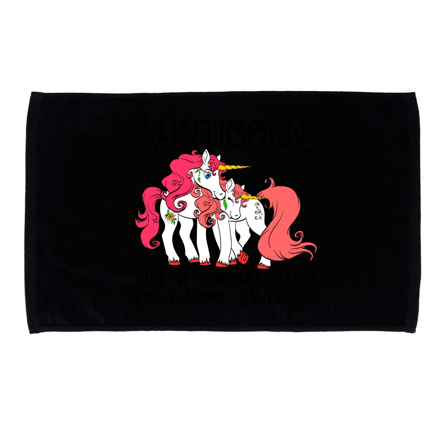 Aunt Unicorn Cute Aunticorn With Unicorn Aunts Niece Gift Microfiber Hand Towel