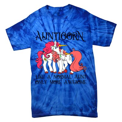 Aunt Unicorn Cute Aunticorn With Unicorn Aunts Niece Gift Tie-Dye T-Shirt