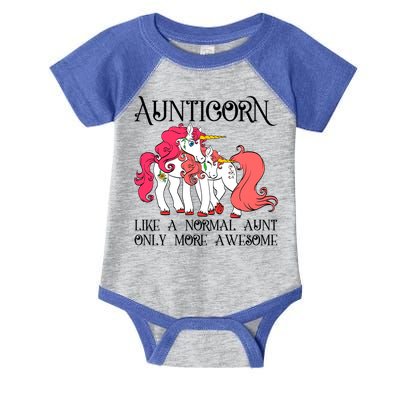 Aunt Unicorn Cute Aunticorn With Unicorn Aunts Niece Gift Infant Baby Jersey Bodysuit