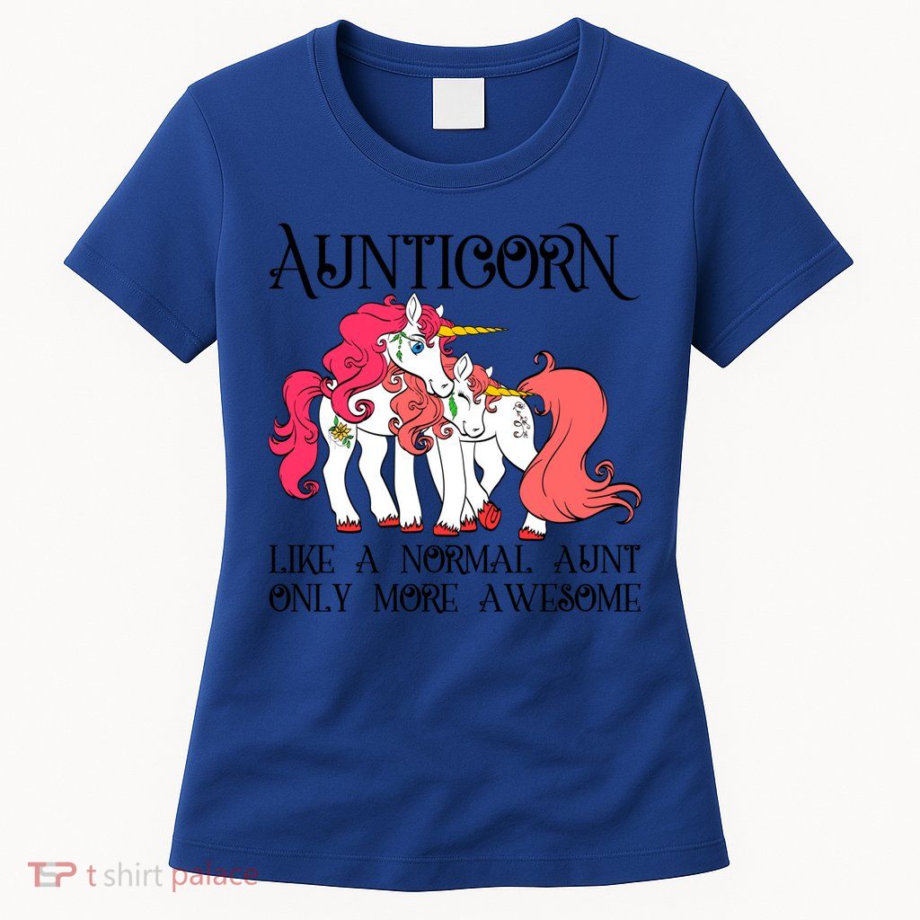 Aunt Unicorn Cute Aunticorn With Unicorn Aunts Niece Gift Womens T-Shirt