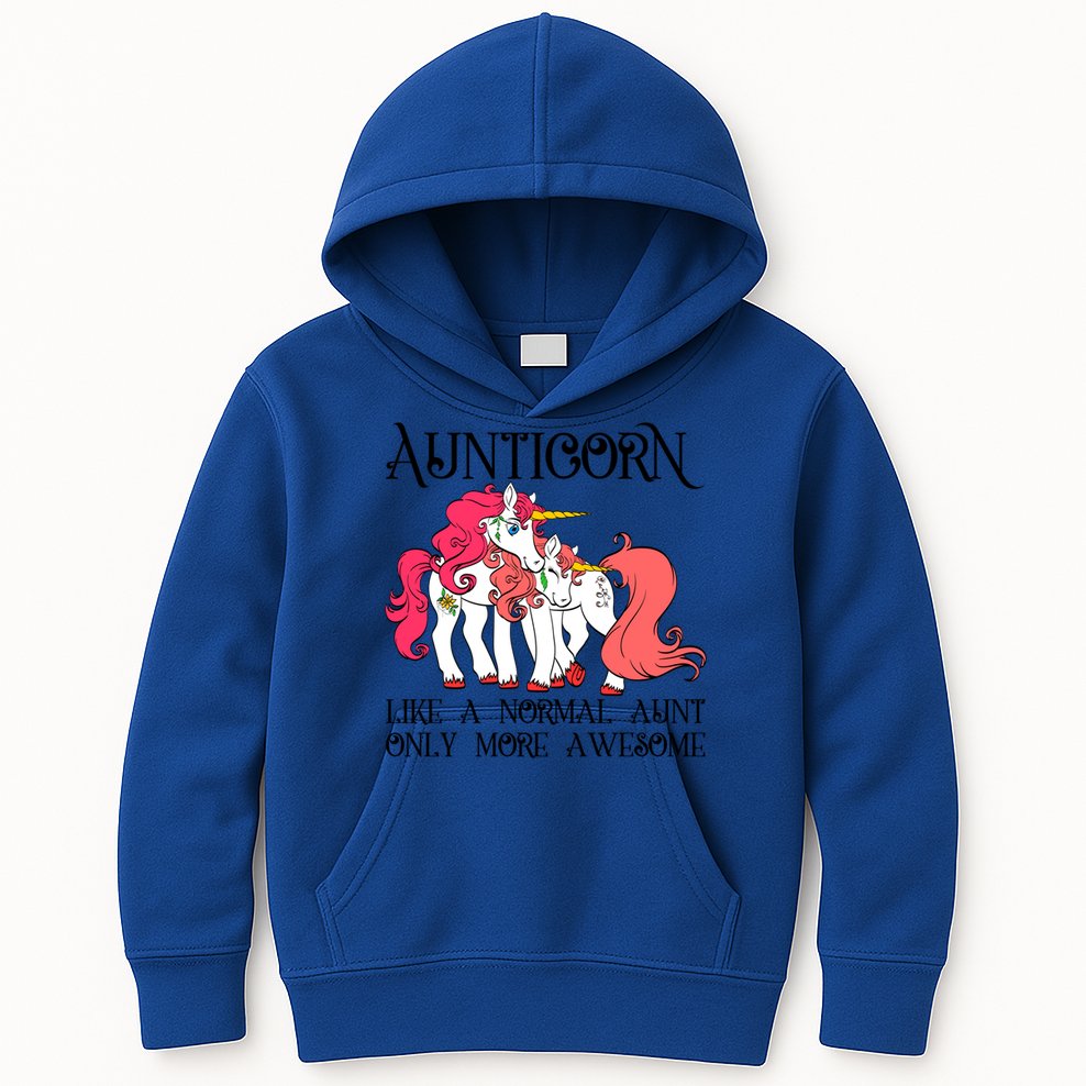 Aunt Unicorn Cute Aunticorn With Unicorn Aunts Niece Gift Kids Hoodie