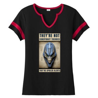 Alien Ufo Conspiracy Theory Disclosure Ladies Halftime Notch Neck Tee