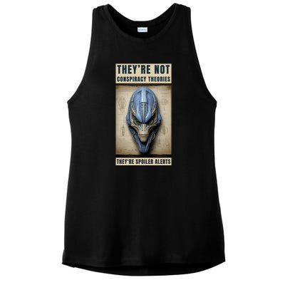 Alien Ufo Conspiracy Theory Disclosure Ladies PosiCharge Tri-Blend Wicking Tank