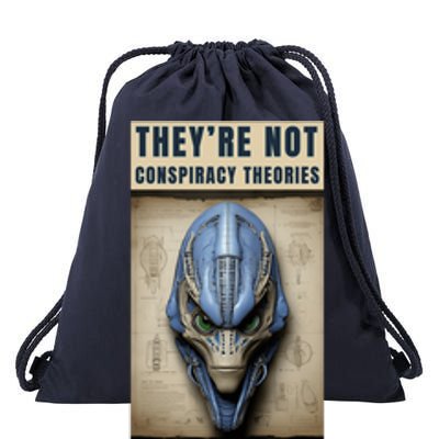 Alien Ufo Conspiracy Theory Disclosure Drawstring Bag