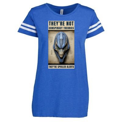 Alien Ufo Conspiracy Theory Disclosure Enza Ladies Jersey Football T-Shirt