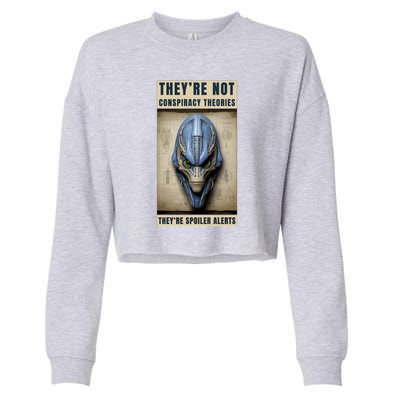 Alien Ufo Conspiracy Theory Disclosure Cropped Pullover Crew