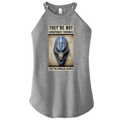 Alien Ufo Conspiracy Theory Disclosure Women's Perfect Tri Rocker Tank