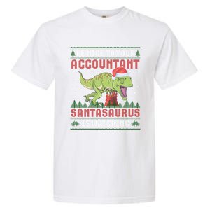 Accountant Ugly Christmas Santa Accounting Swea Garment-Dyed Heavyweight T-Shirt