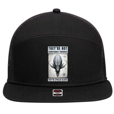 Alien Ufo Conspiracy Theory Disclosure 7 Panel Mesh Trucker Snapback Hat